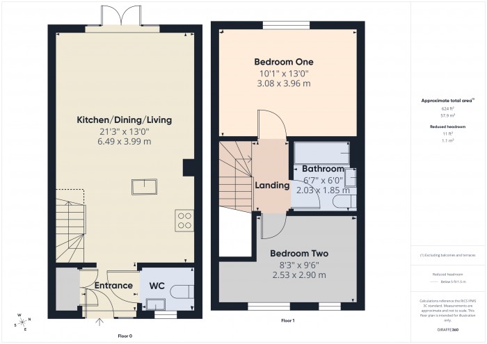 Floorplan for 9 Devonshire Way, TA6