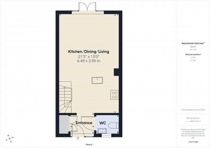 Floorplan for 9 Devonshire Way, TA6