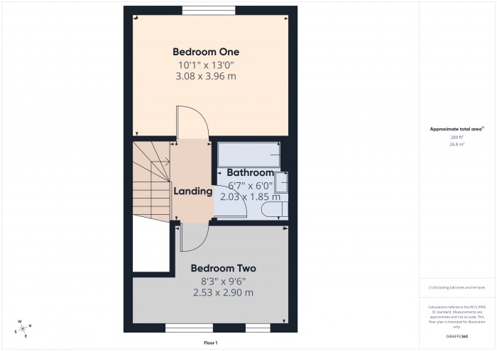 Floorplan for 9 Devonshire Way, TA6