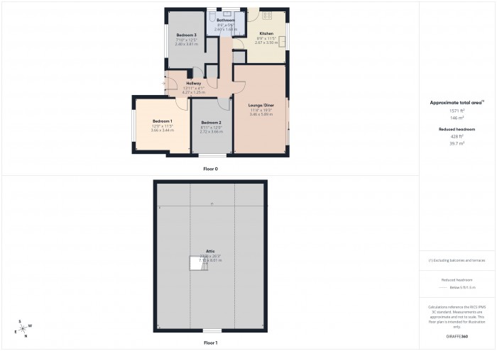 Floorplan for 3 Timberscombe Way, TA6