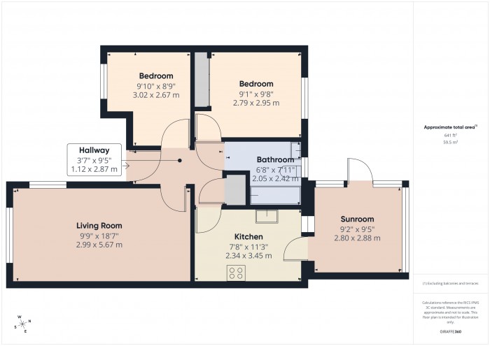 Floorplan for 28 Willow Court, TA6