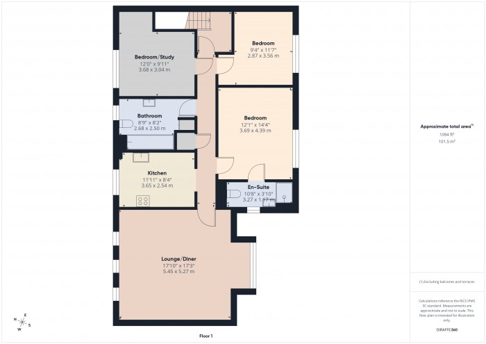 Floorplan for 2 Collingwood Court, TA6