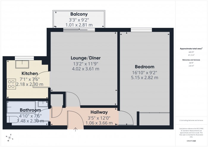 Floorplan for Flat 20, TA6