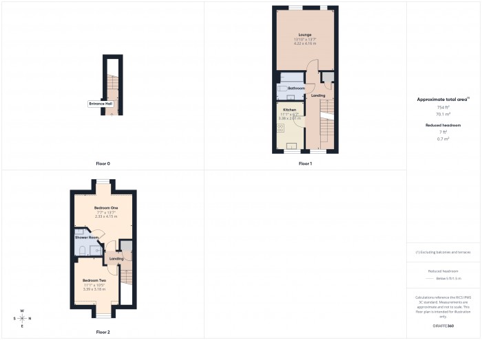 Floorplan for 70 Griffen Close, TA6