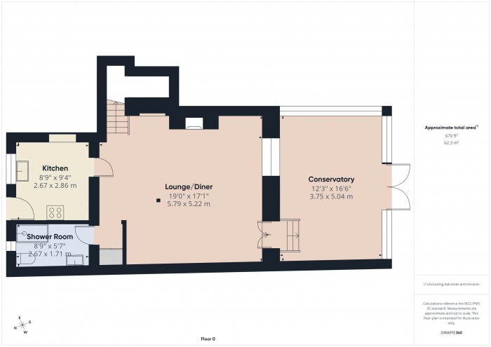 Floorplan for Pound Cottage, TA7