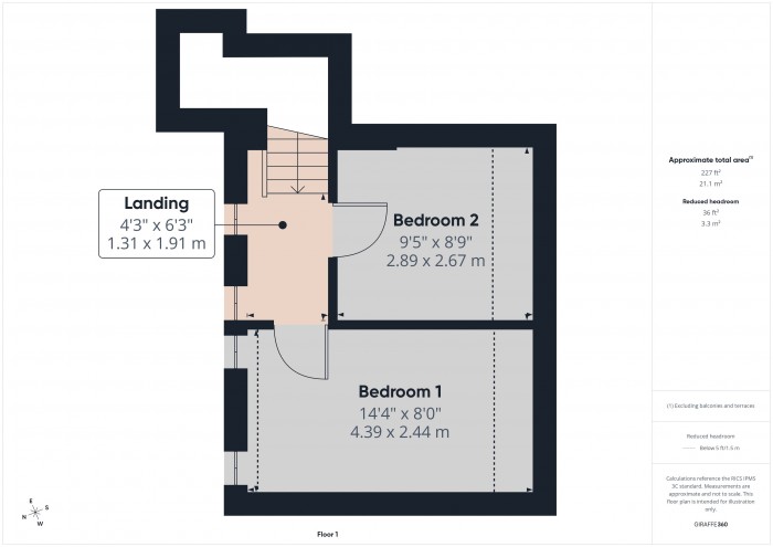 Floorplan for Pound Cottage, TA7
