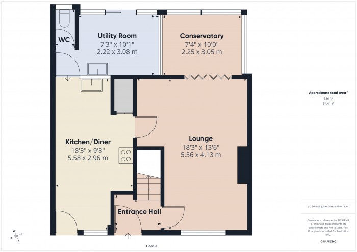 Floorplan for 30 Mendip Road, TA6