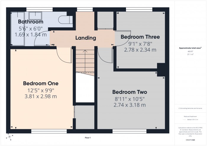 Floorplan for 30 Mendip Road, TA6