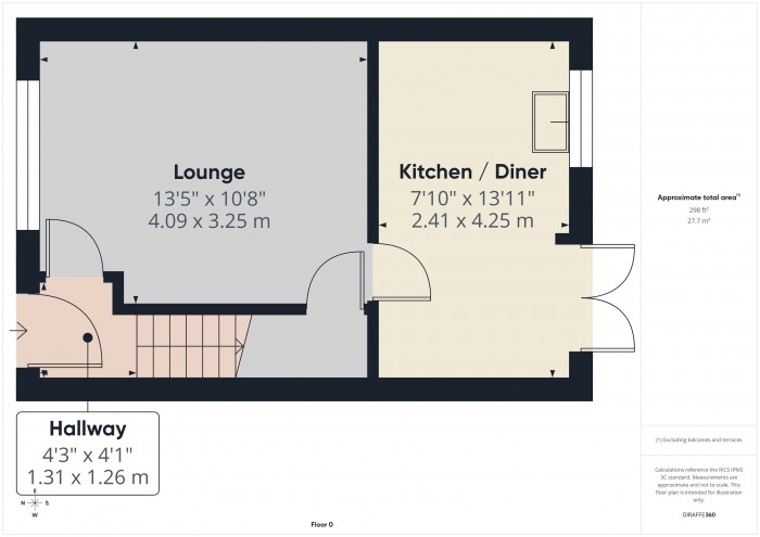 Floorplan for 16 Mayflower Close, TA6