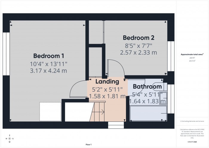 Floorplan for 16 Mayflower Close, TA6
