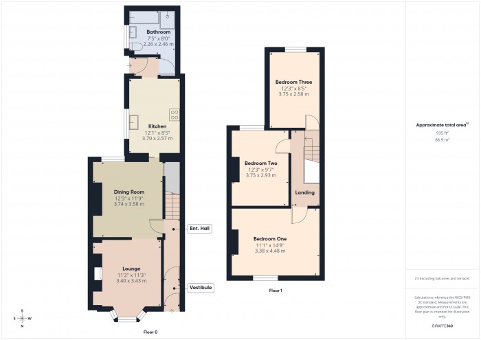 Floorplan for 17 Halesleigh Road, TA6