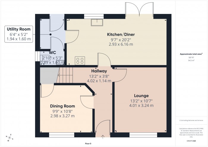 Floorplan for 6 Hamilton Drive, TA6