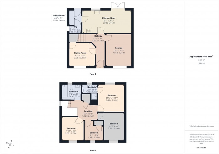 Floorplan for 6 Hamilton Drive, TA6