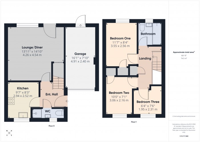 Floorplan for 8 Graves Close, TA6