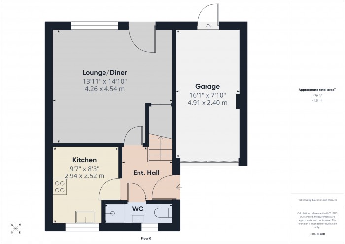 Floorplan for 8 Graves Close, TA6