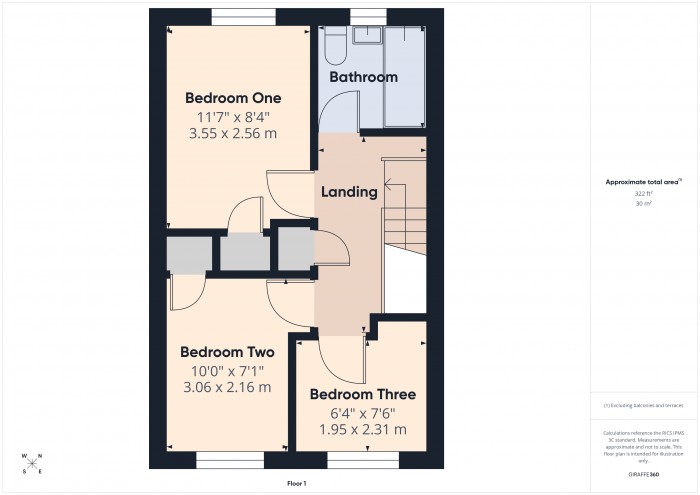 Floorplan for 8 Graves Close, TA6