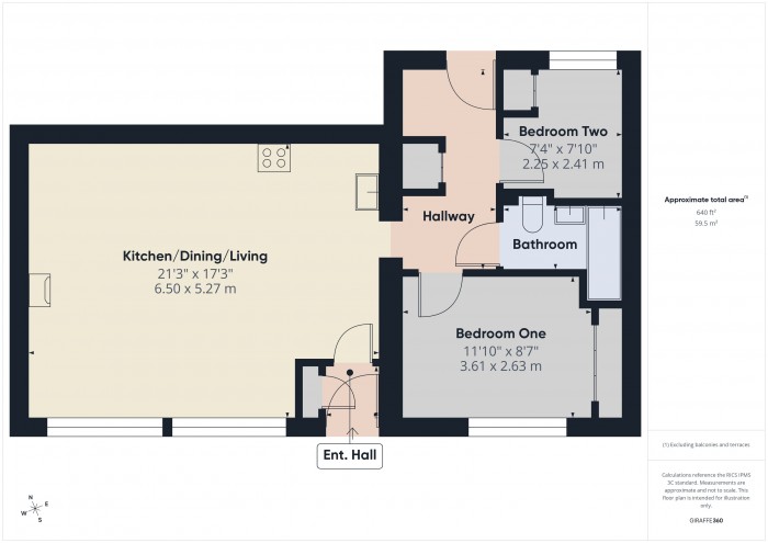 Floorplan for Long Barn, TA5