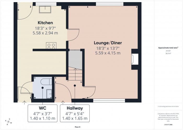 Floorplan for 33 Adscombe Avenue, TA6