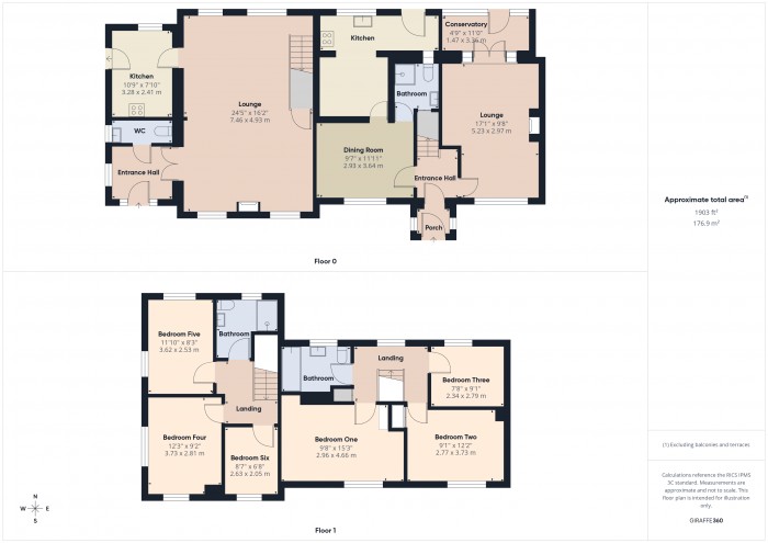 Floorplan for 1 Goosegreen Cottages, TA7