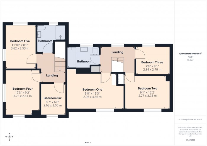 Floorplan for 1 Goosegreen Cottages, TA7