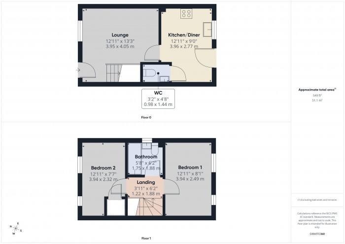 Floorplan for 50 Bath Road, TA6