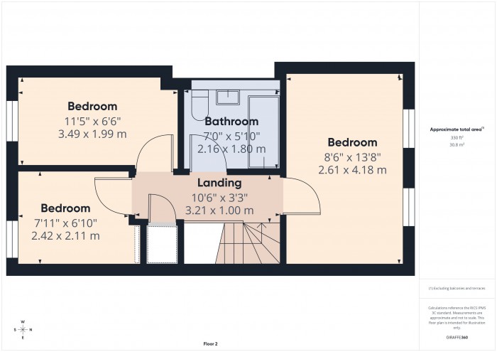 Floorplan for 76 Stockmoor Drive, TA6