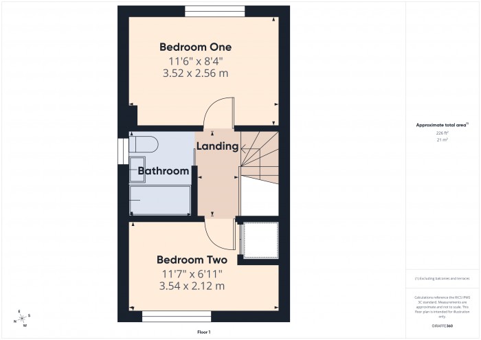 Floorplan for 140 Allington Close, TA1