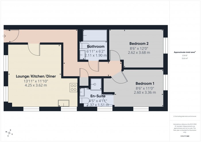 Floorplan for 12 Kings Court, TA6