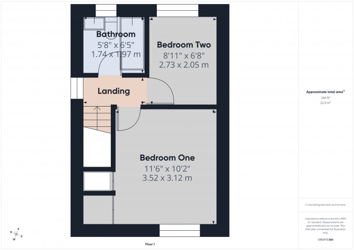 Floorplan for 42 Bryer Close, TA6