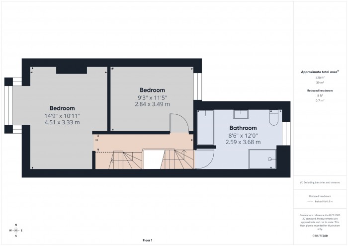Floorplan for 88 Chilton Street, TA6