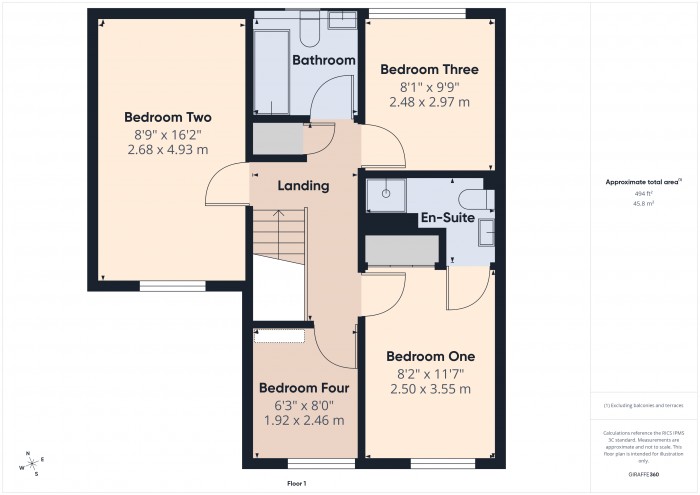 Floorplan for 9 The Beeches, TA6