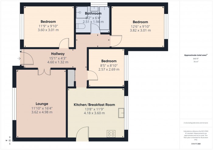 Floorplan for 14 Maple Close, TA7