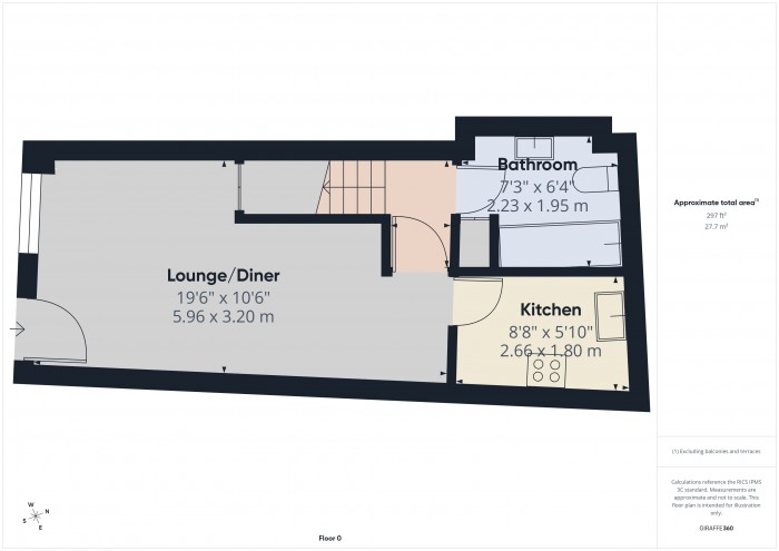 Floorplan for 60 St. Mary Street, TA6