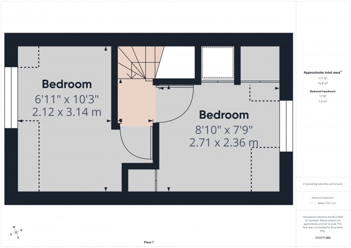 Floorplan for 60 St. Mary Street, TA6
