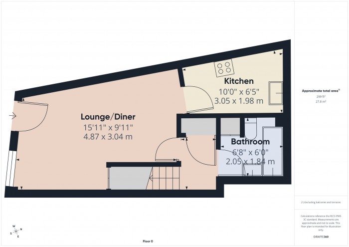 Floorplan for 60A St. Mary Street, TA6