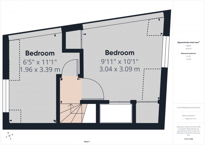 Floorplan for 60A St. Mary Street, TA6