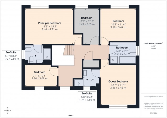 Floorplan for 2 Vickery Close, TA6