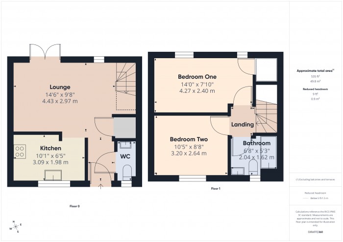 Floorplan for 8 Trivetts Way, TA7