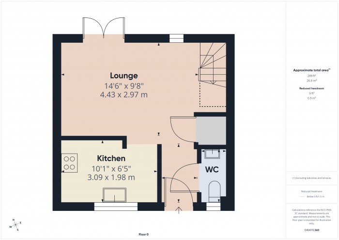 Floorplan for 8 Trivetts Way, TA7