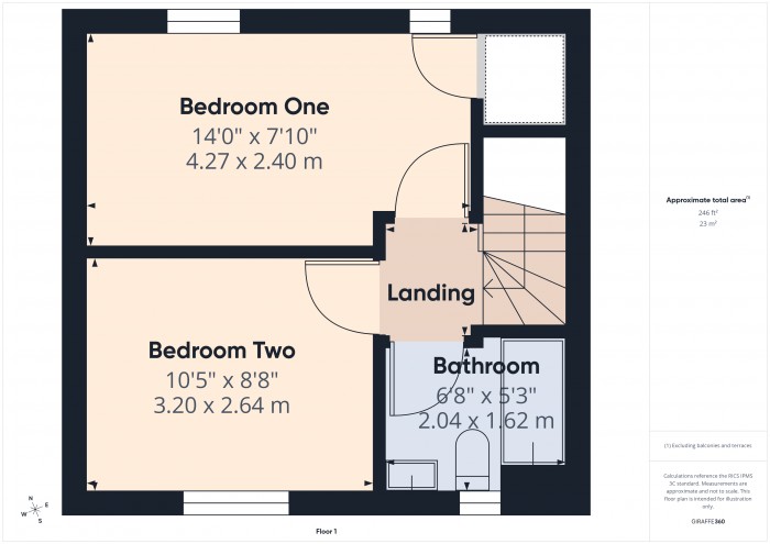 Floorplan for 8 Trivetts Way, TA7