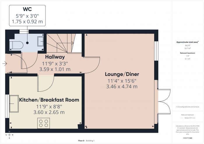 Floorplan for 42 Clarks Road, TA6