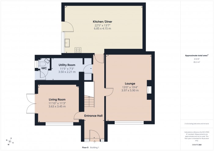 Floorplan for 19 Heathfield Close, TA6