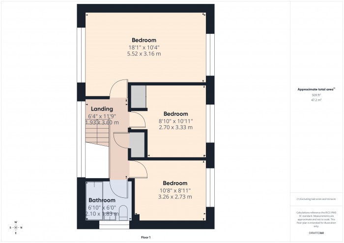 Floorplan for 39 Main Road, TA7