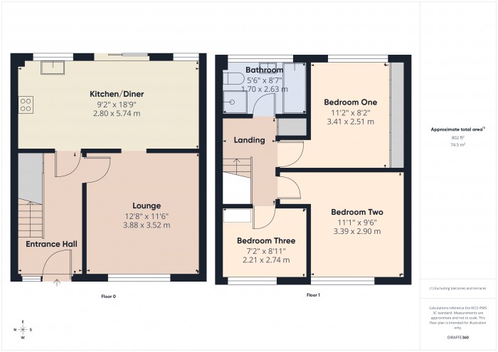 Floorplan for 20 Gurney Street, TA5