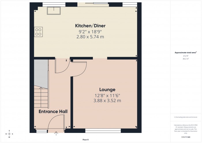 Floorplan for 20 Gurney Street, TA5