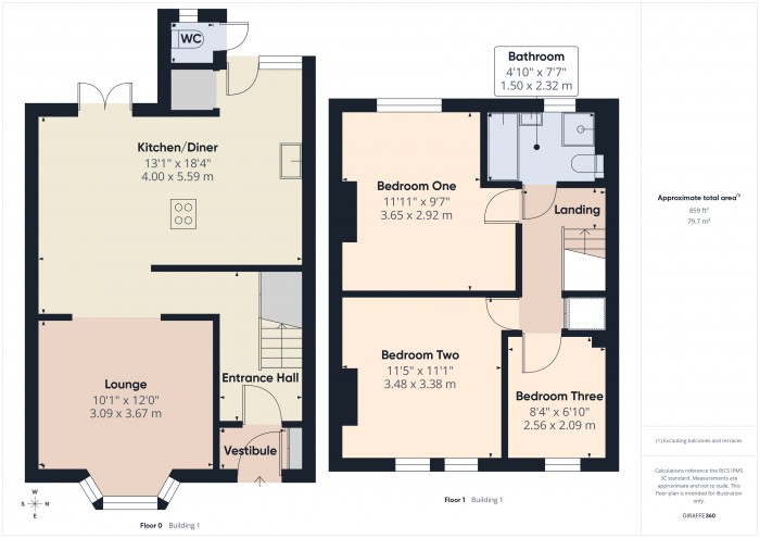 Floorplan for 3 Kingslake Villas, TA6