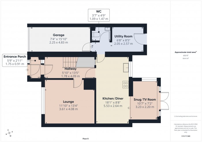 Floorplan for 20 Kestrel Close, TA6