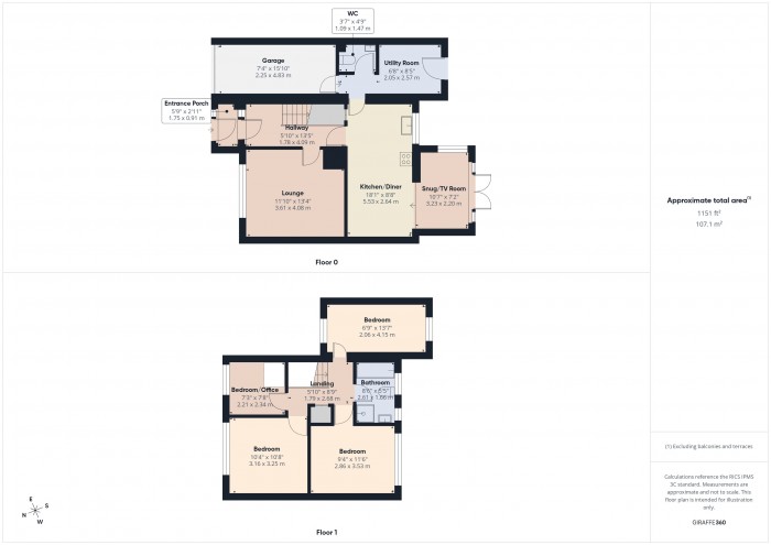 Floorplan for 20 Kestrel Close, TA6