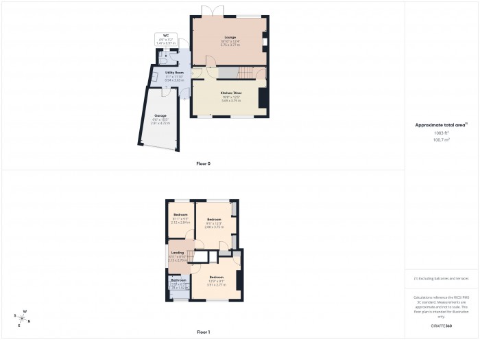Floorplan for 7 Wembdon Rise, TA6