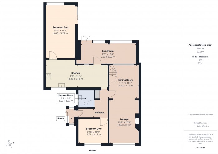 Floorplan for 10 Quantock Rise, TA6